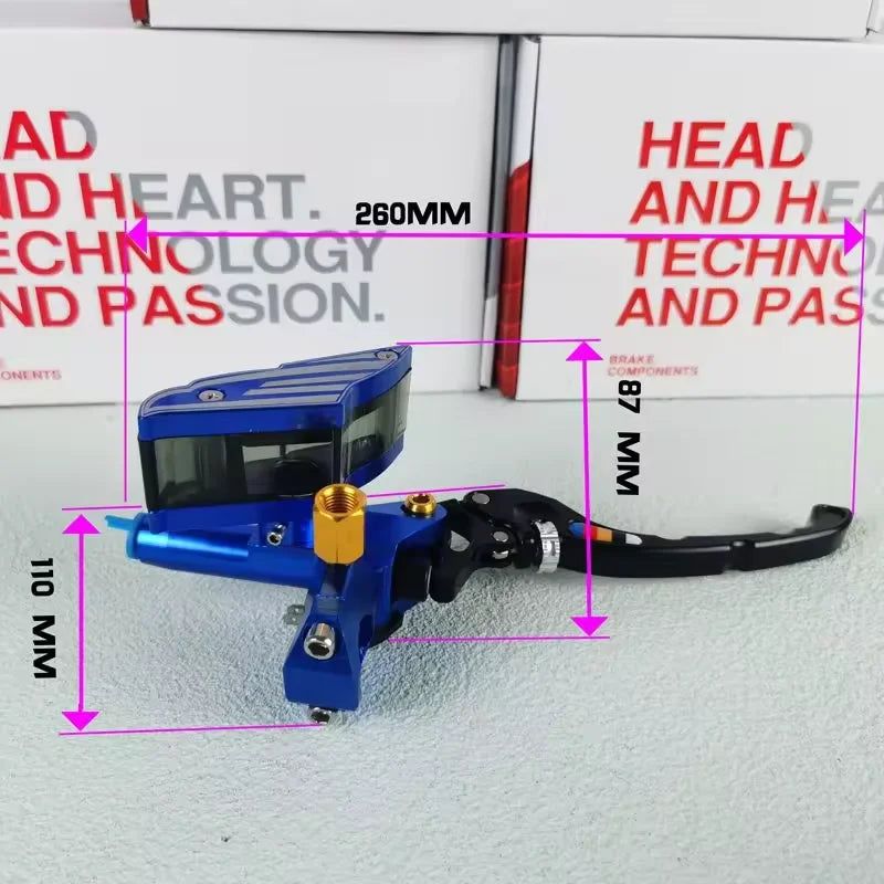 Motorcycle piston 14 pound thrust hydraulic side push up pump CNC modification accessories, left and right disc brakes universal Oasis Select