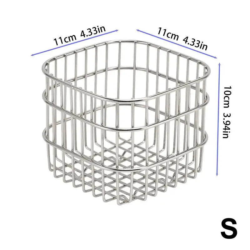 Metal Desktop Storage Basket Box Iron Art Storage Basket Coffee Miscellaneous Items Kitchen Desktop Organizer Makeup Storage Box Oasis Select S