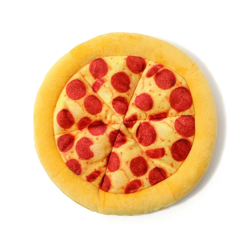Dog Bite Sound Toy Fun Pizza BB Is Called Interactive Training Bite Resistant Artificial Pet Teething Dog Toys for Small Dogs Oasis Select Pizza paper sounds