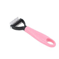 Professional Pet Deshedding Brush 2 Sided Dematting Dog And Cat Hair Remover Grooming Shedding Supplie Oasis Select Pink S