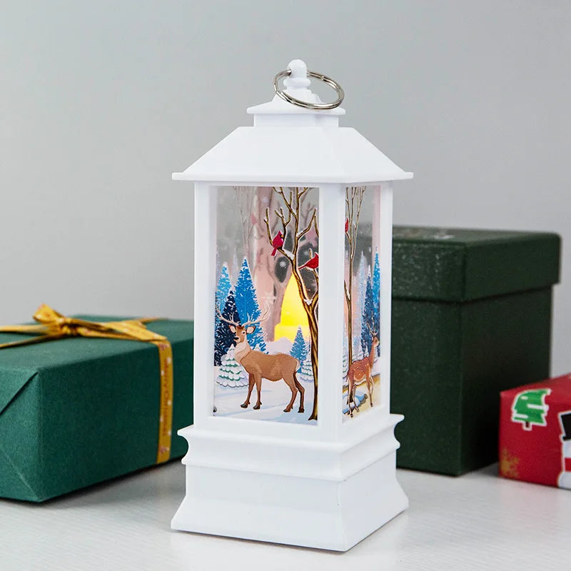 Christmas Decoration Small Night Lamp Desktop Decorat New Christmas Wind Lamp Candle Table Lamp Oasis Select E L