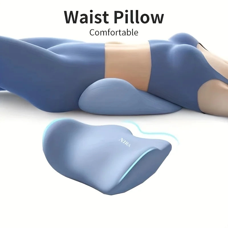 Ergonomic Memory Foam Lumbar Pillow for Office and Bed Sleepers - Comfortable Back Support Cushion with Washable Cover Oasis Select
