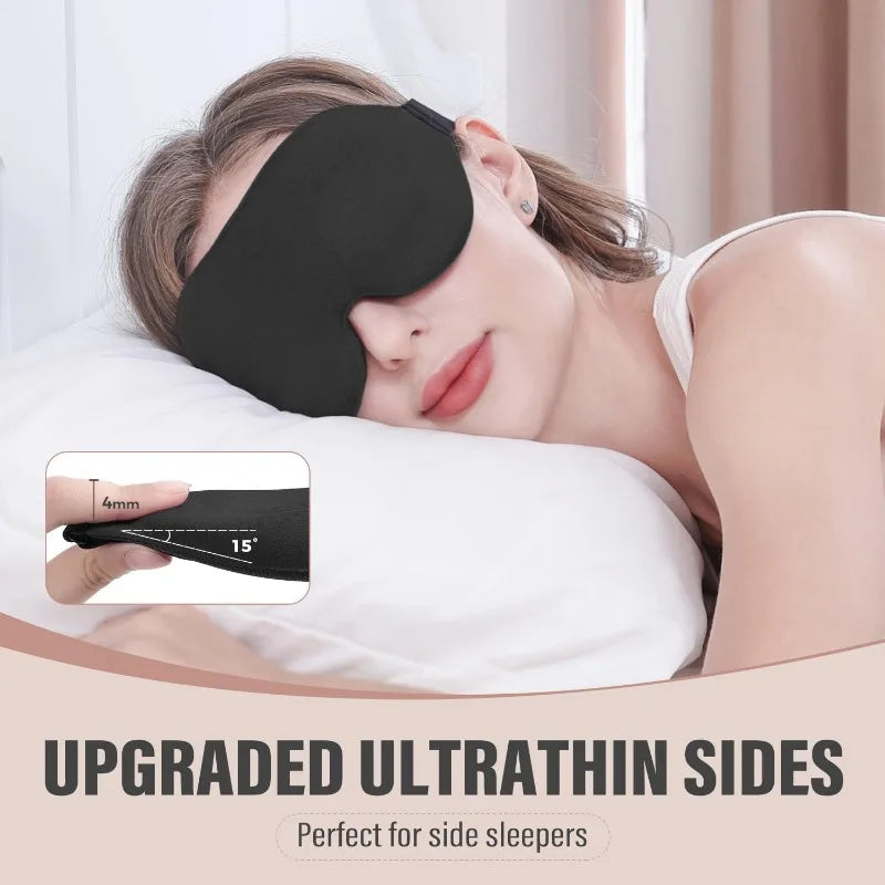 Adjustable 3D Eye Mask Suitable for Men and Women with No Pressure on the Eyes Breathable and Light Blocking Sleep Eye Mask Oasis Select