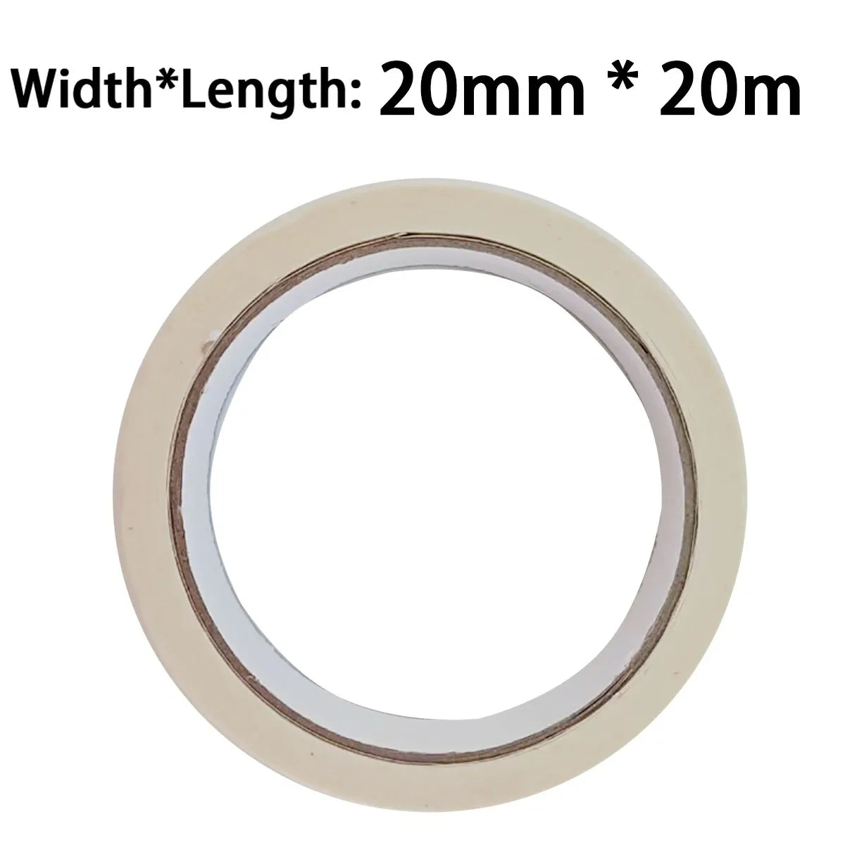 20m High-Temp Masking Tape – Writable, Tearable & Strong Hold