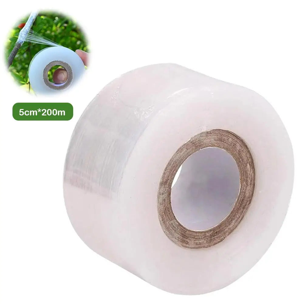 200M PE Grafting Film Stretchable Plant Grafting Tape For Fruit Tree Nursery Plants Seedlings Vine Floristry Winding Wrap Film Oasis Select Width 5cm