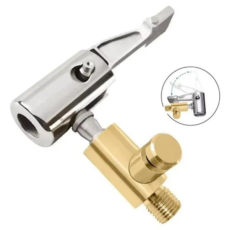 10 20 40 60cm Car Tire Inflator Hose Inflatable Air Pump Extension Tube Adapter Twist Tyre Connection Locking Air Chuck Oasis Select Can be deflate