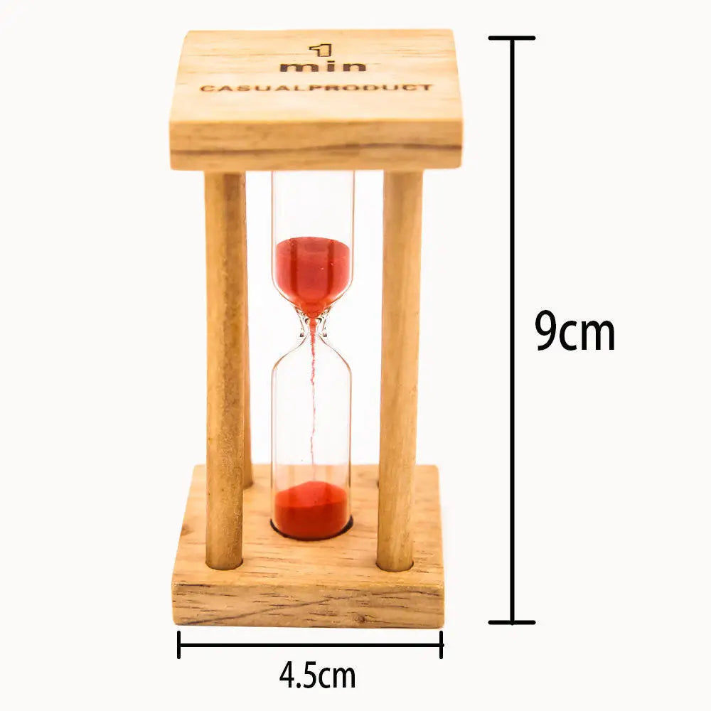 1/3/5 Minutes New Wooden Hourglass Mini Desktop Decoration Sand Clock Creative Timers Sandglass Hourglass Kitchen for Kids Gift Oasis Select