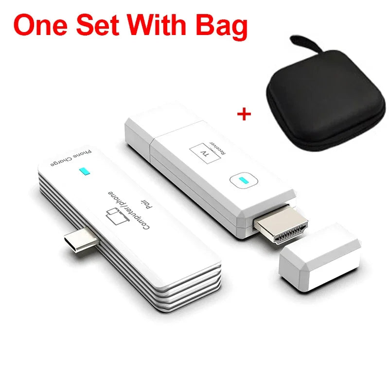 60Hz HDMI-Compatible Wireless Video Audio 50M 1080P Transmitter Receiver Wireless Display Adapter From PC to Projector & Monitor Oasis Select One Set With Bag