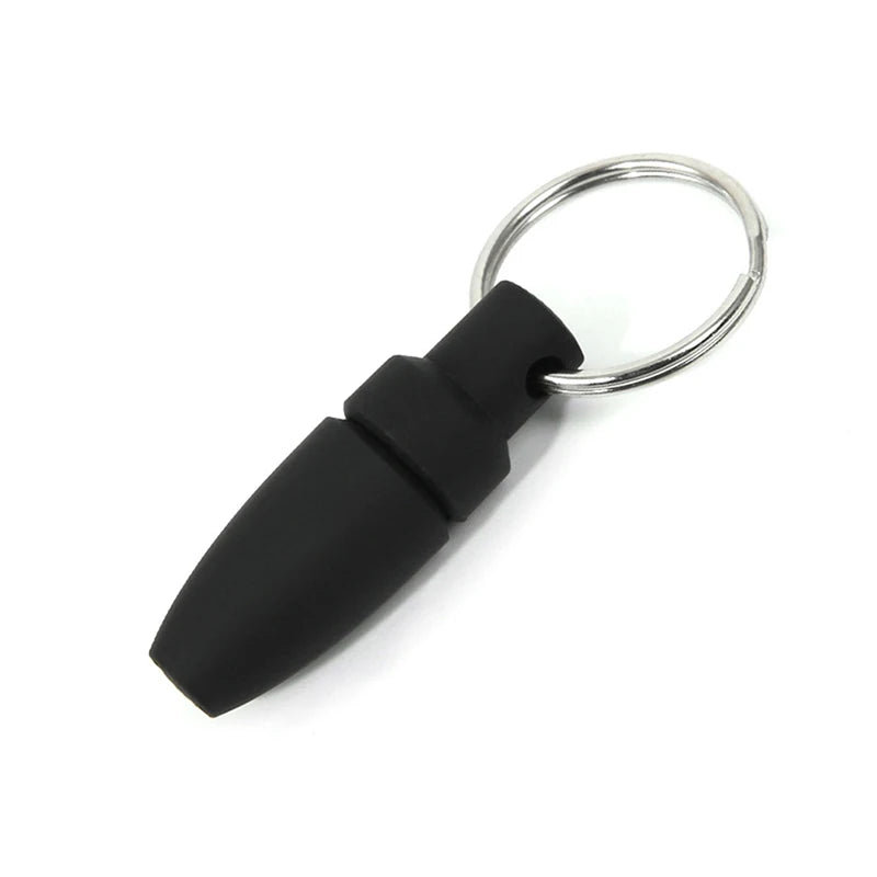 With Key Ring Clip Rubber Portable Cigar Puncher Accessories Blade Cigar Cutter Drill Hole Pocket knife for Cigar Gadgets@#X Oasis Select Black-2pcs