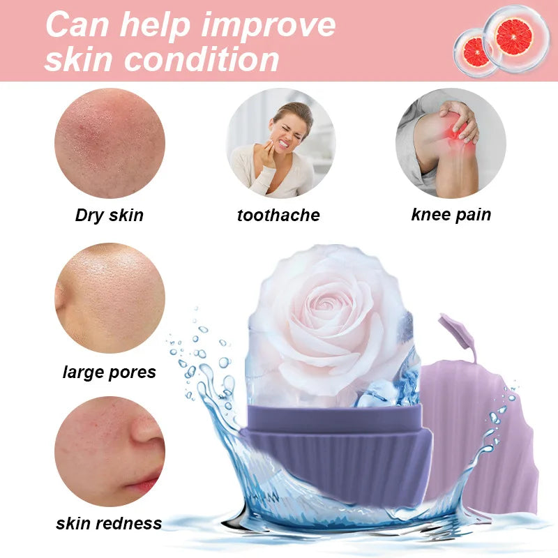 Silicone Ice Facial Roller & Face Massager Ice Globe Mold