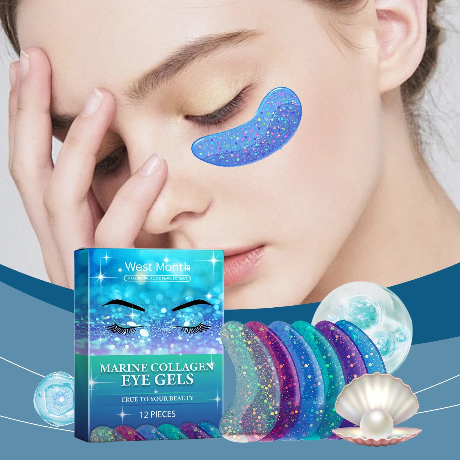 Fine Wrinkle Collagen Firming Eye Mask Anti-Dark Circles Nourishes Eye Bags Reduces Fine Line Repairs Lift Moisturizes Eye mask Oasis Select