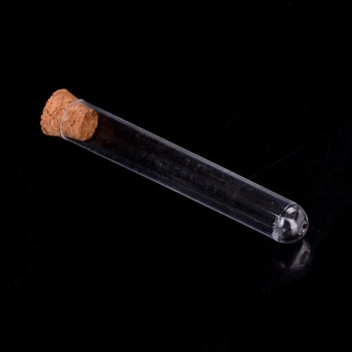 10-Pack Plastic Test Tubes with Cork Stoppers – 12x60mm Plastic Test Tubes Oasis Select