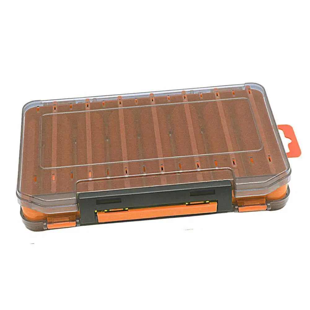 Fishing Gear Storage Box Fishing Lure Box Tackle Accessories Hard Pencil Fish Sub Bait Box Lightweight Portable Fake Bait Case Oasis Select Orange L