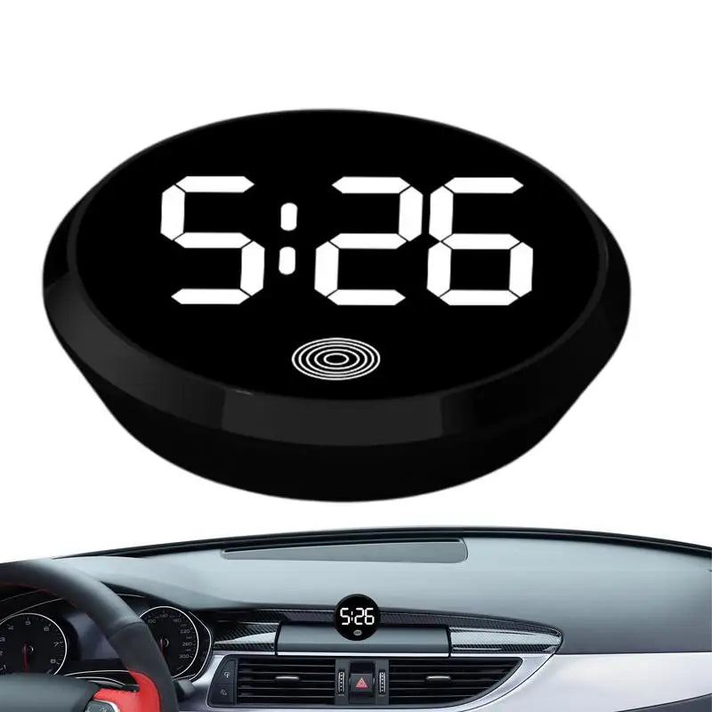 Car Dashboard Digital Clock Car Vent Clocks Watch Touch-Activated Automotive Night Watch Vehicle Dashboard Clock Stylish For Car Oasis Select