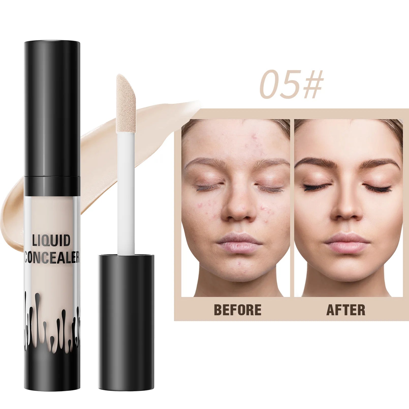 Waterproof Full Coverage Concealer For Dark Circles Tattoos Blemishes Brightening Long Lasting Makeup Face Spots Formula Oasis Select 05