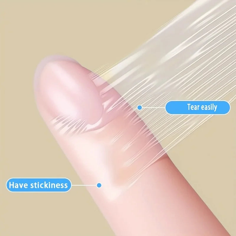 1 Roll Transparent Self-Adhesive Tape, PU Material Bandage, Portable Finger Protector, Anti-Friction Sticker for Bathing Oasis Select