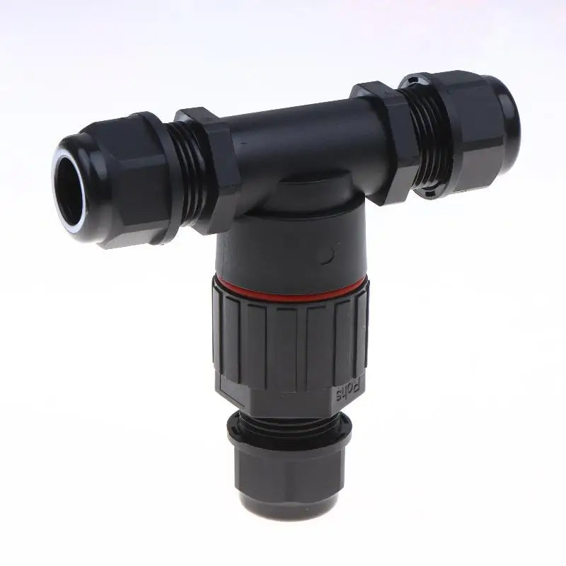 1Pc Quick Screw Push-in Terminal, IP68 Waterproof T-Type Electrical Connector 2/3/4/5 Pin, Wiring Harness Junction Box Connector Oasis Select