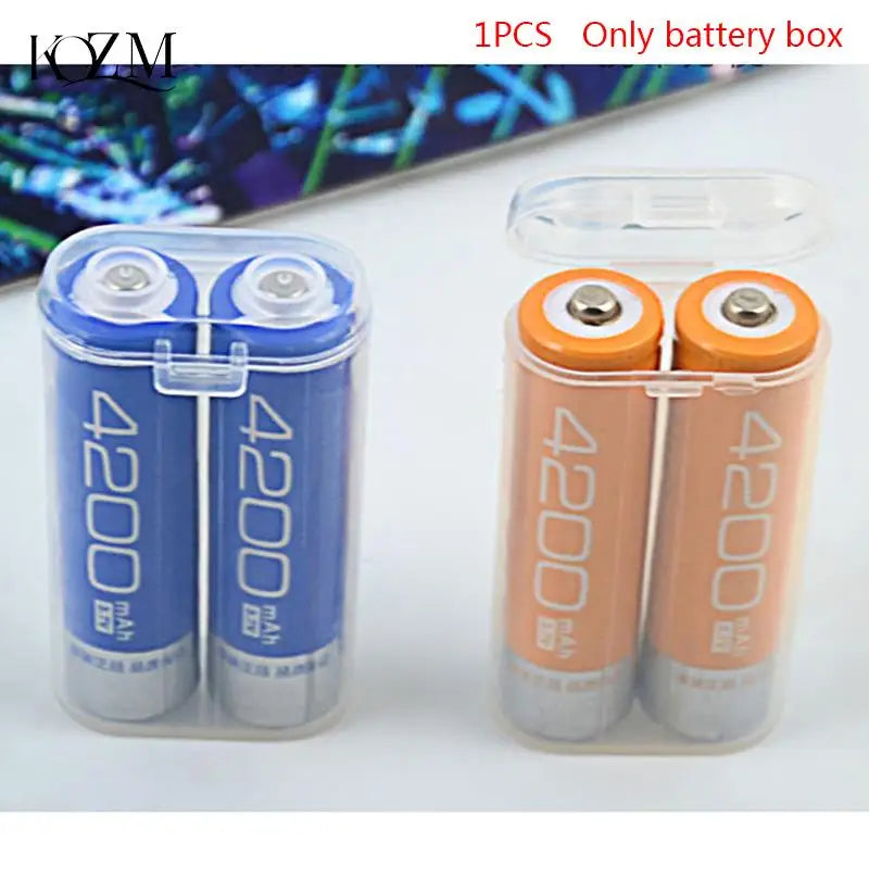 18650 Battery Storage Case – Clear Waterproof Holder, 2-Cell