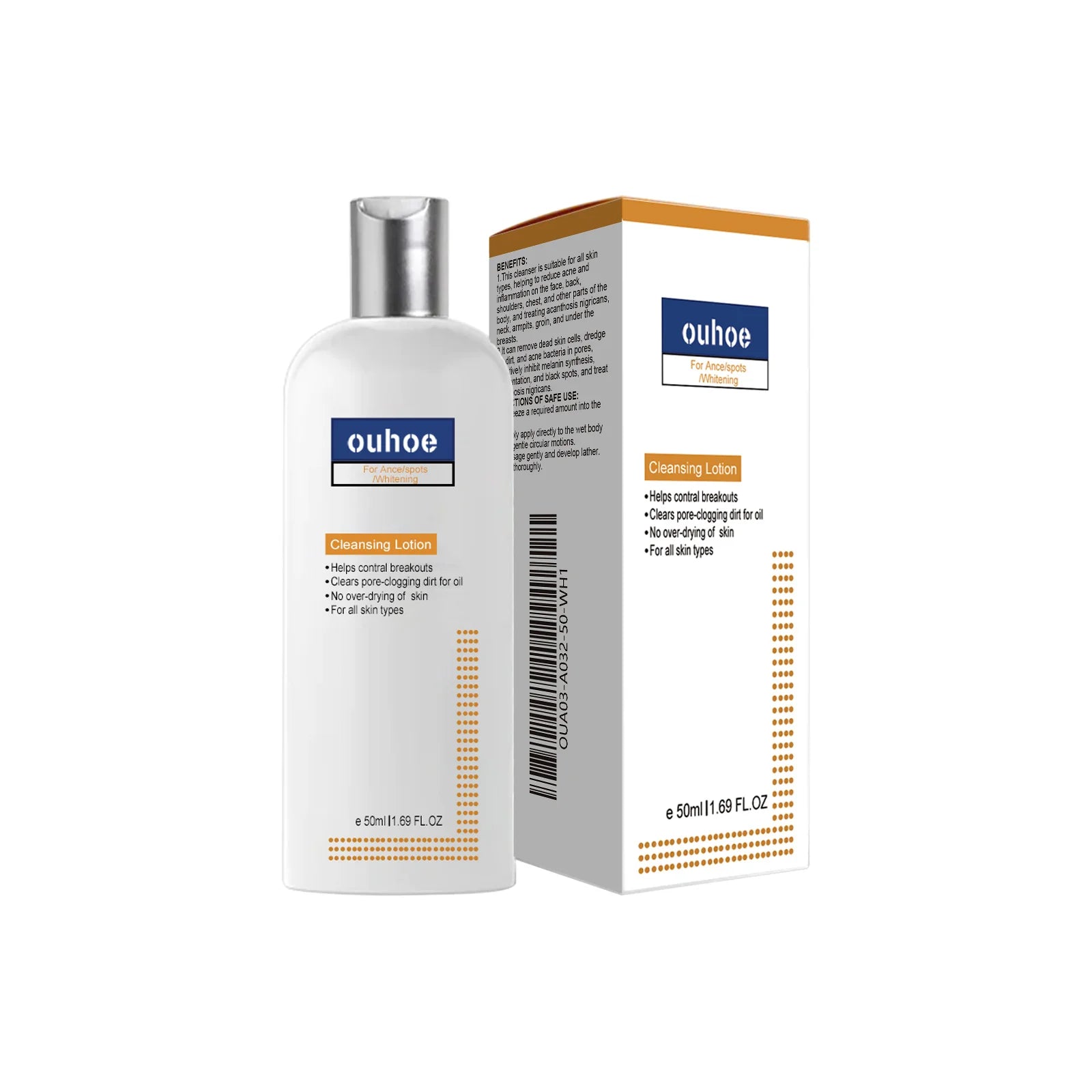 Brightening Facial Cleanser Remove Acne Dark Spots Melanin Oil Control Skin Cleansing Face Wash Blackhead Remover Face Cleaner Oasis Select 50ml boxed