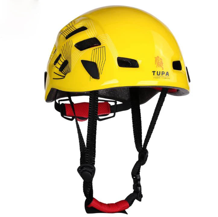 Xinda Rock Climbing Downhill Helmet Ultralight Safety Head Protection Hard Hat Mountain Rescue Equipment Oasis Select YELLOW 54-62cm
