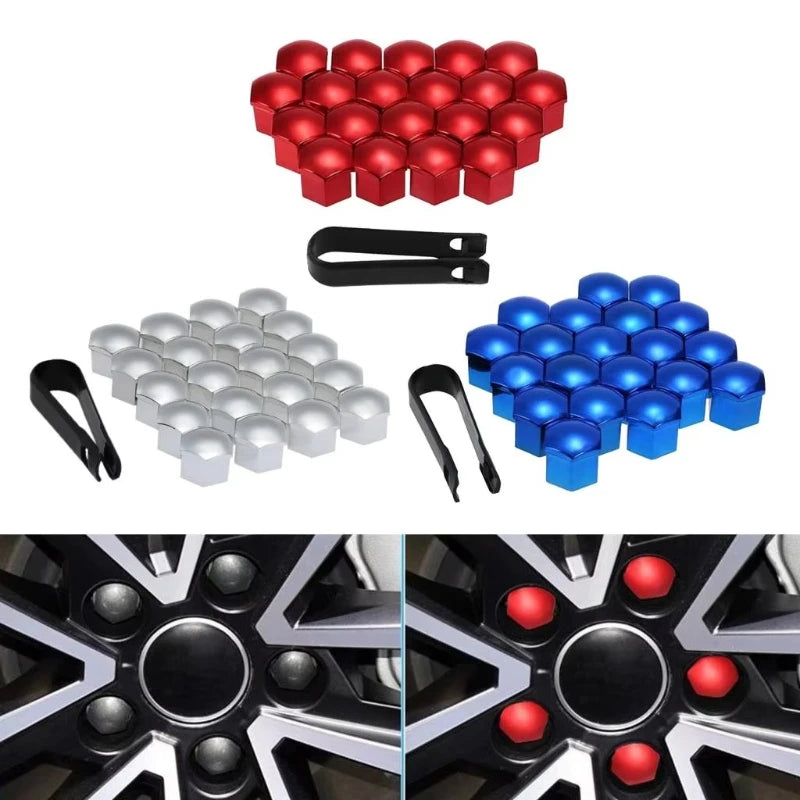 20/40Pcs Universal Anti-Rust 17 19 21mm ABS Auto Trim Tyre Wheel Nut Screw Bolt Protection Covers Cap Car Accessories Oasis Select