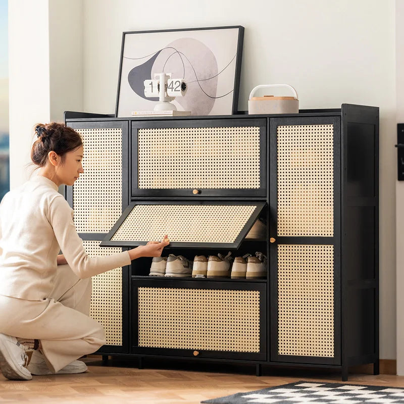 Shoe cabinets, simple modern storage outside the door of the home, and storage cabinets. Economical small-entry large-capacity Oasis Select