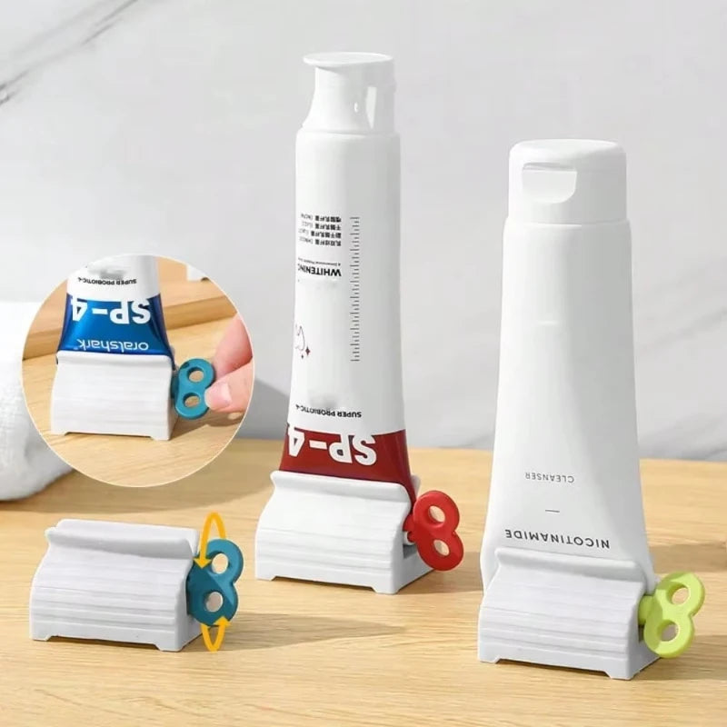 1/2Pcs Toothpaste Squeezer Portable Manual Squeeze With Rolling Tube Facial Cleanser Dispenser Holder Home Bathroom Accessories Oasis Select