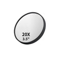 Magnifying Mirror Set (20X, 30X, 40X) 3.5" Compact Travel Mirrors with Tweezers & Suction Cups for Makeup, Brows & Ingrown Hair Oasis Select 20X 1PC