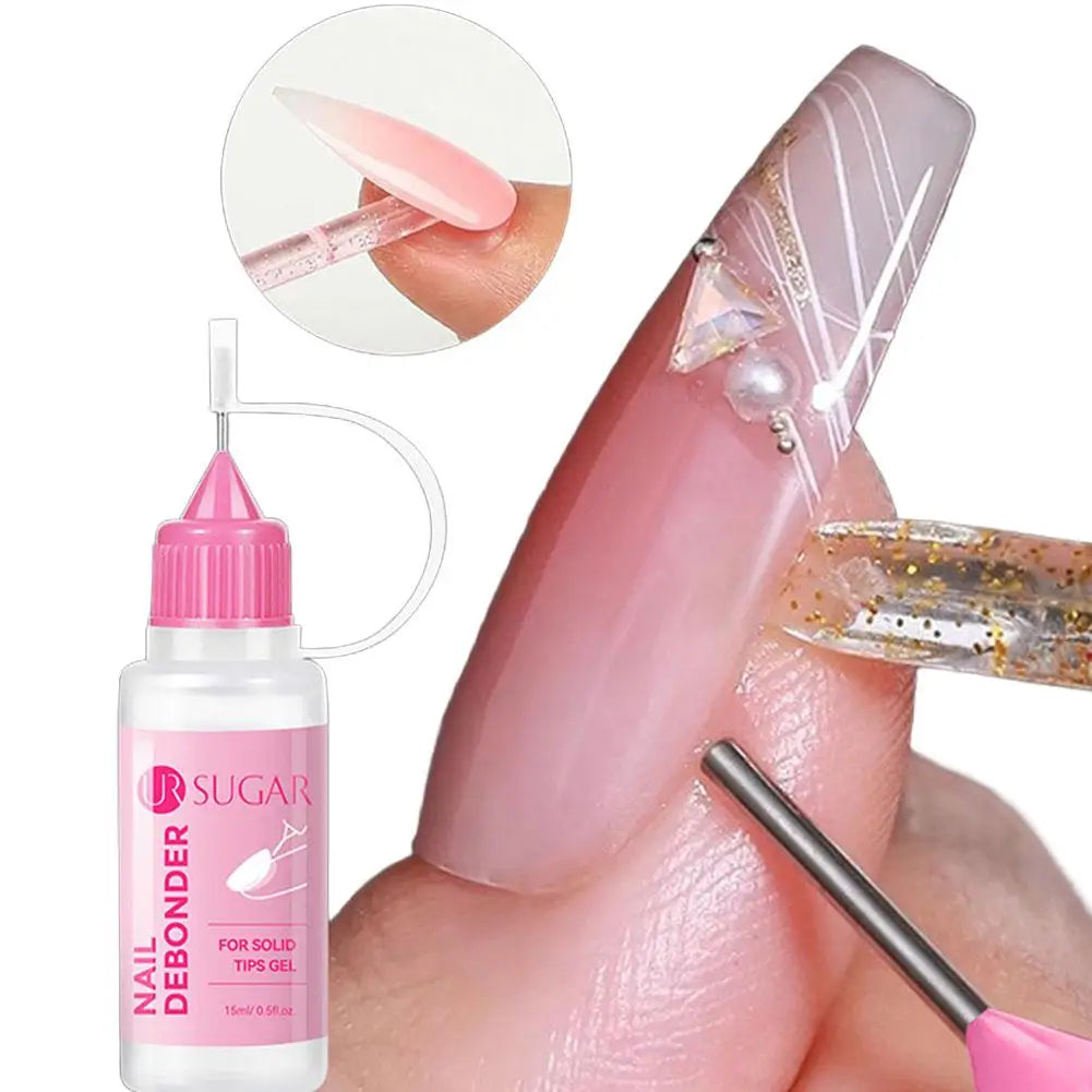 Nail Solid Gel Glue Remover & Debonder Fast Dissolve Liquid for Fake Tips Press On Nails, False Nails | Quick Manicure Tool Oasis Select