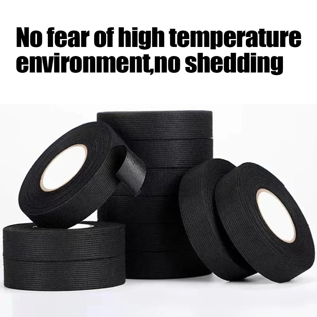 Electrical Insulating Tape Heat Resistant Harness Tape 9/15/50MM Car Cable Harness Wiring Loom Protection Waterproof Tape Oasis Select