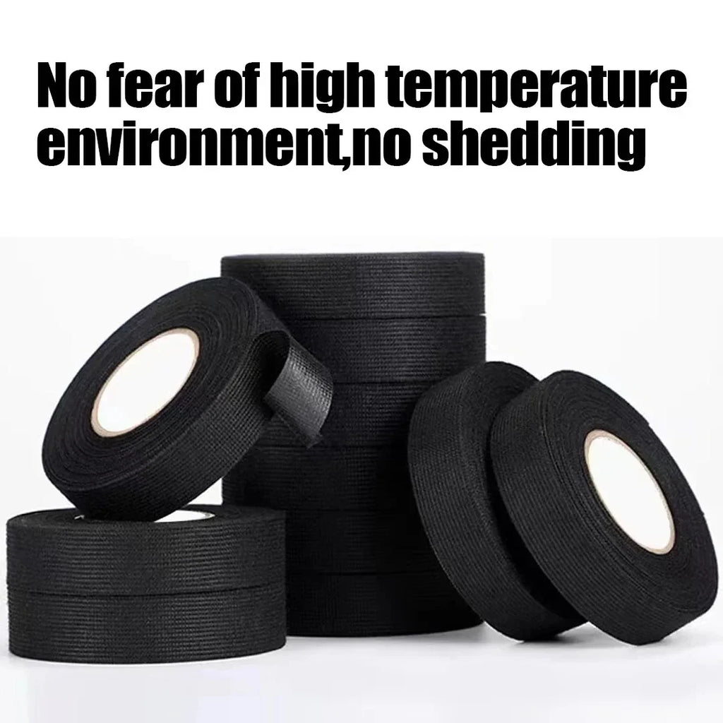 Electrical Insulating Tape Heat Resistant Harness Tape 9/15/50MM Car Cable Harness Wiring Loom Protection Waterproof Tape Oasis Select