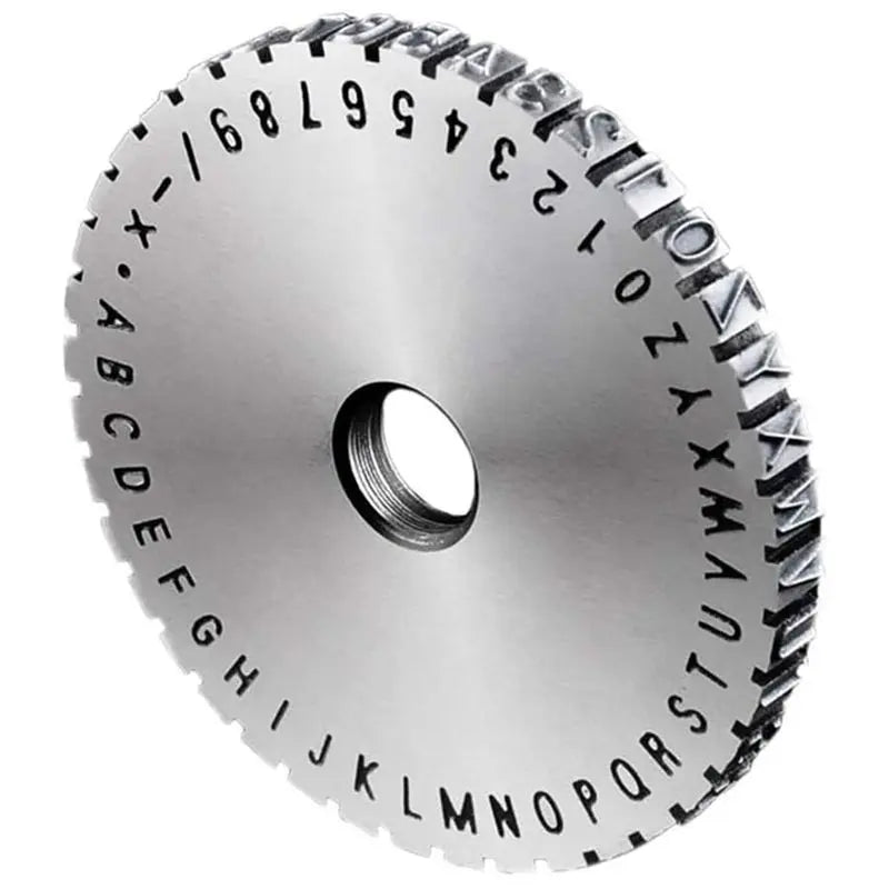 LIKE WISH Manual Marking Steel Stamp Wheel Accessories For Nameplate Metal Label Stamping Printer Machine Oasis Select As Shown 3mm