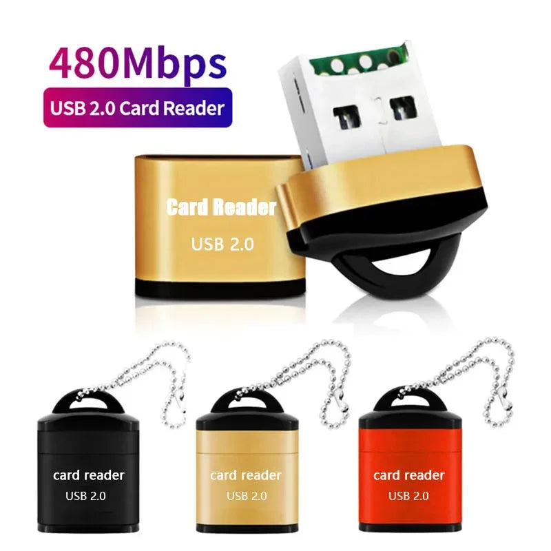 Mini High Speed USB 2.0 Card Reader TF Memory Card Adapter For Computer Desktop Laptop Notebooks USB Cartridge Oasis Select
