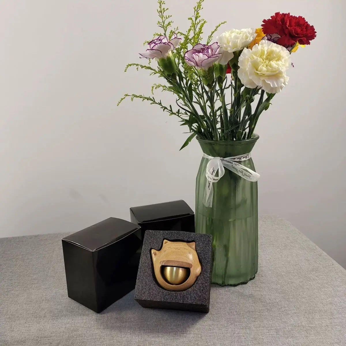 Maneki Neko Bell Magnetic Doorbell Dopamine Wind Chime Door-pulling Copper Bell Entrance and Exit Reminder Gift Oasis Select