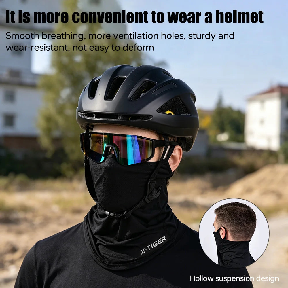 X-TIGER Summer Breathable Cycling Face Mask Outdoor Fishing UV protection Ice Silk Face Mask Unisex MTB Road Bike Mask Scarf Oasis Select