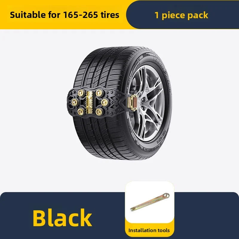 Car tire anti-skid chain, small car off-road vehicle SUV universal type TPU thick winter snow chain Oasis Select YELLOW