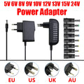 Power Supply 12V 24V AC 220V 110V TO DC 5V 6V 8V 9V 12V 13V 15V 24V Power Supply Adapter Transformer 220V 12V 24V With 8PCS Plug Oasis Select 13V 1A AU Plug|With 8PCS Plug