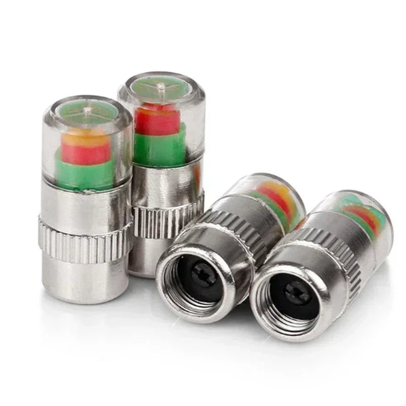 Tire Pressure Valve Caps Easy To Read Sensor Indicator Valve Stem Caps for Automotive Cars Trucks SUVs Oasis Select