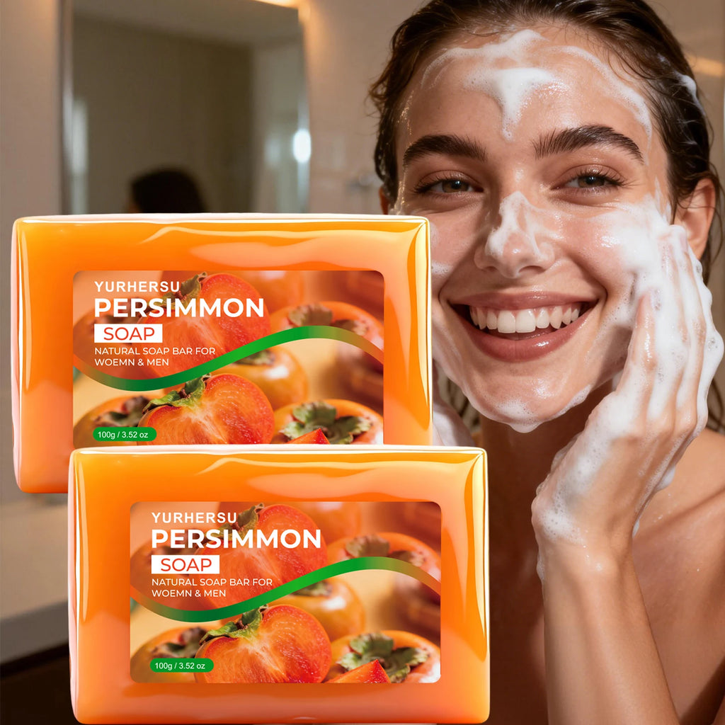 Handmade Persimmon Extract Soap – Brightening & Hydrating Bar Handmade Soap Bar Oasis Select 1pcs 100g