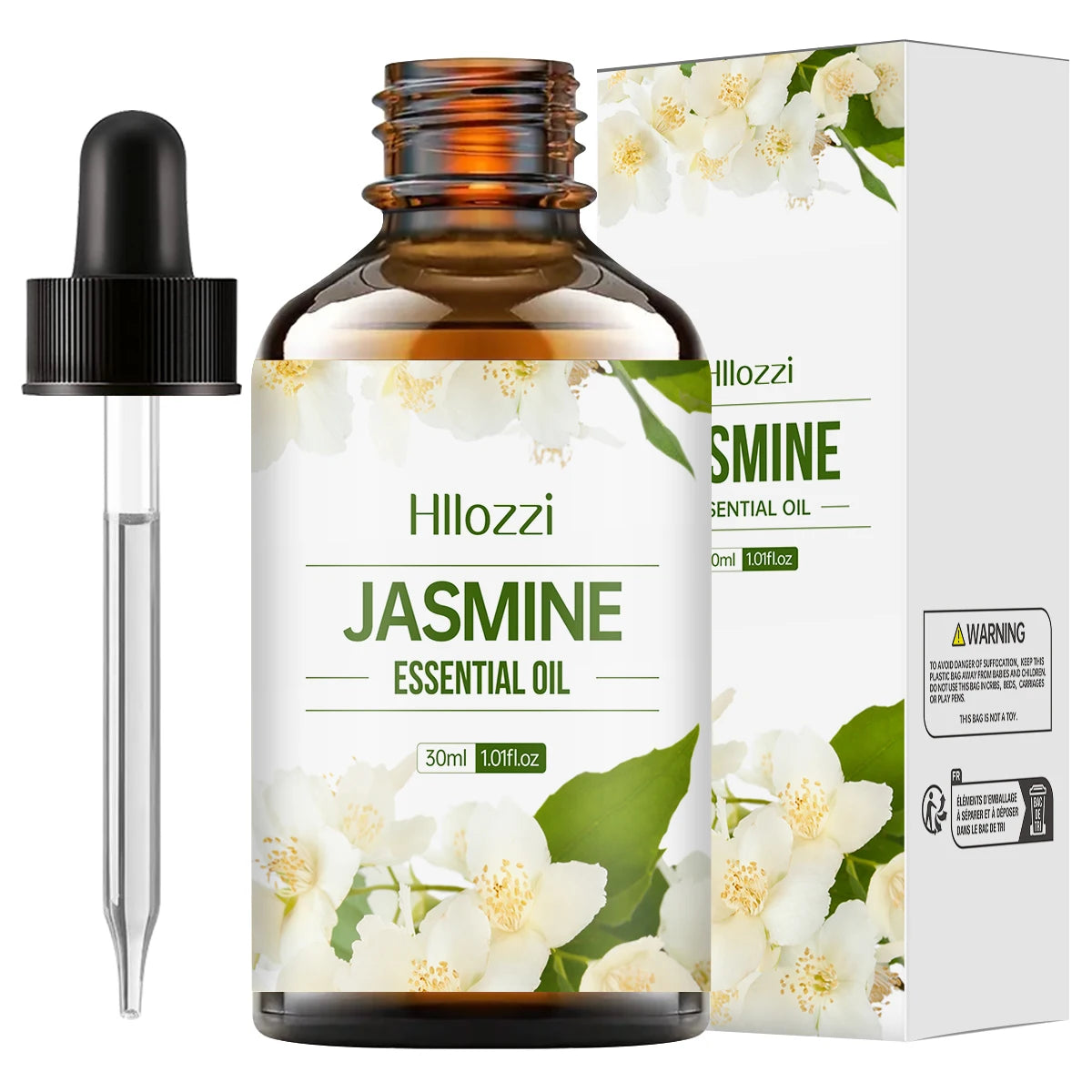 Hllozzi Jasmine Essential Oil 30ml 60ml 100ml | Aromatherapy