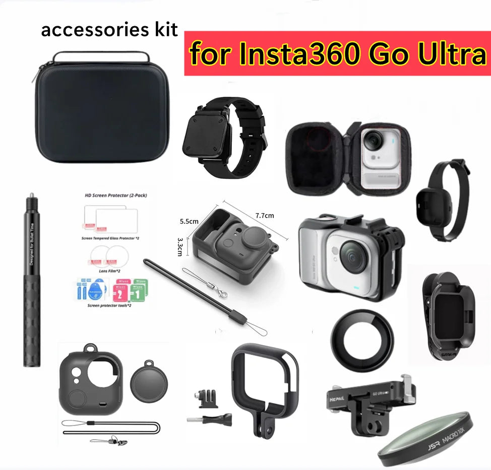 Insta360 GO Ultra Silicone Case + Lens Protection Film