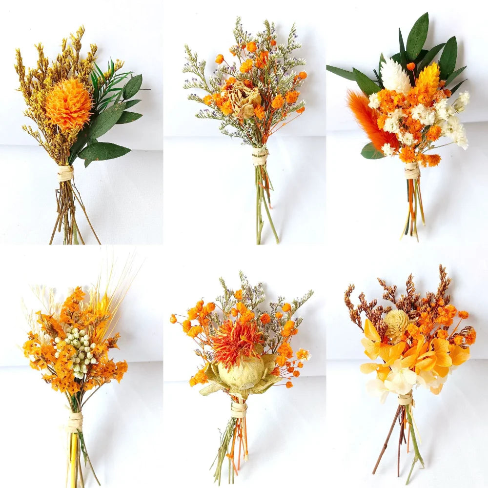 Dried Flower Bouquet High-Quality Fingertip Bouquet Greeting Card Decoration Versatile Diy Flower Kit For Diy Projects Event Oasis Select