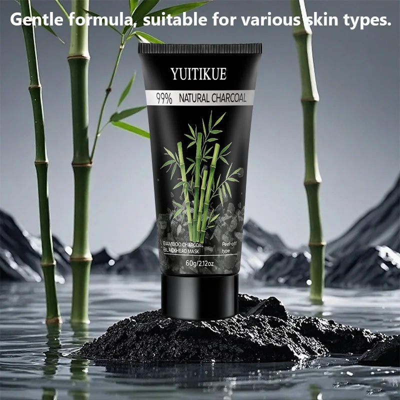 YUITIKUE Bamboo Charcoal Peel-Off Mask – Blackhead Removal 60g