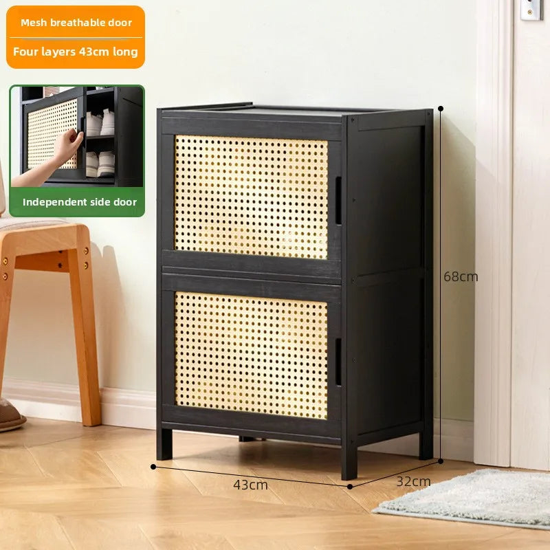 Shoe cabinet entrance household shoe rack simple storage artifact space saving multi-storey dormitory Oasis Select Fourth floor 40 1