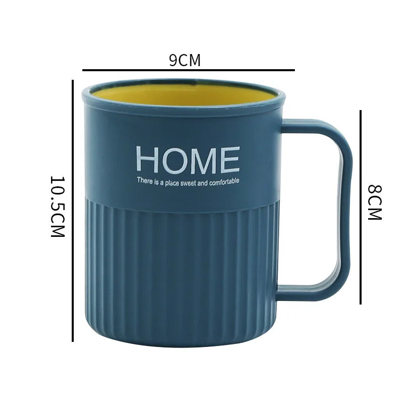 1PC Household Bathroom Mouthwash Cup Simple Toothbrush Washing Cup Home Bathroom Daily Supplies Household Goods Oasis Select blue 301-400ml