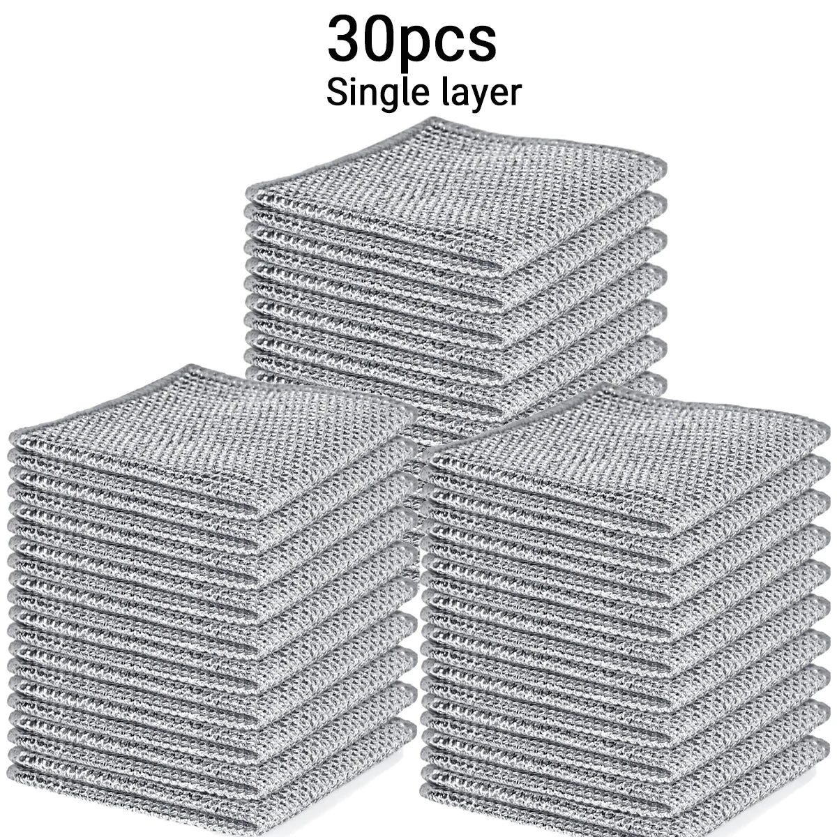 10/30/60pcs kitchen cleaning steel wool, multifunctional - non-stick, quick-drying suitable for cookware and stoves, reusable. Oasis Select 30pcs