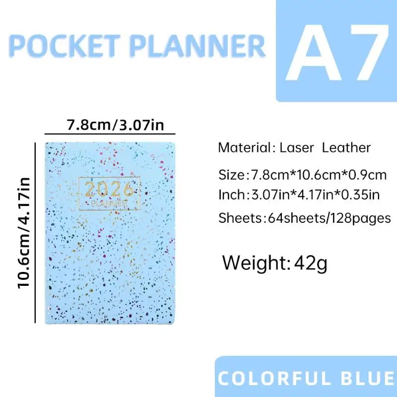 2026 Mini Pocket Planner Calendar To Do List Daily Task Checklist Planner For Home School Office Pocket Planner Calendar Oasis Select A6