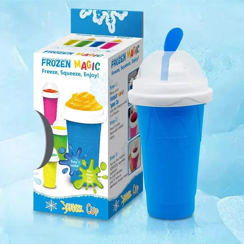 Large Capacity Quick-Frozen Slushy Maker Cup for Homemade Smoothies Juices Ice Cream - Summer Squeeze Kitchen Beker Tool Oasis Select