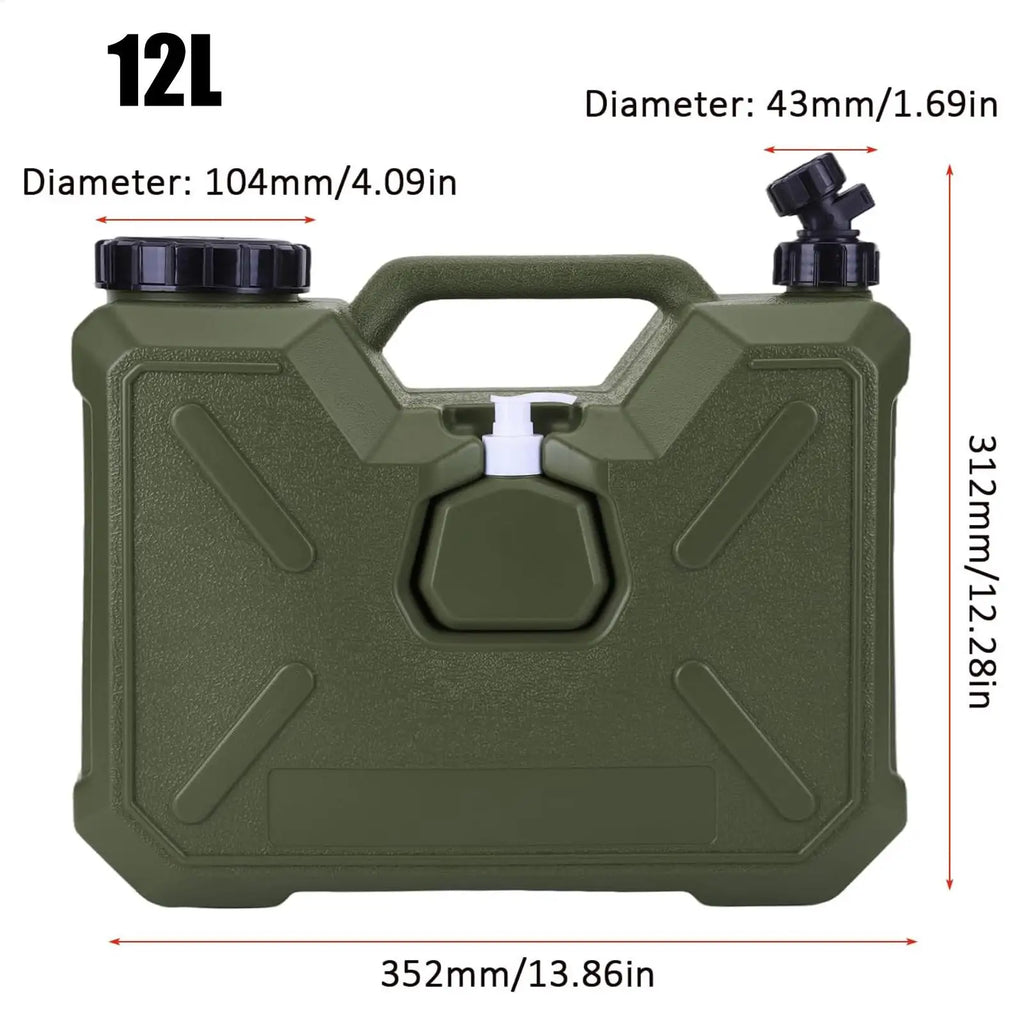 Water Tank Portable Multifunction No Leakage Water Container With Spigot 12-liter Water tank with Tap Portable Water Container Oasis Select