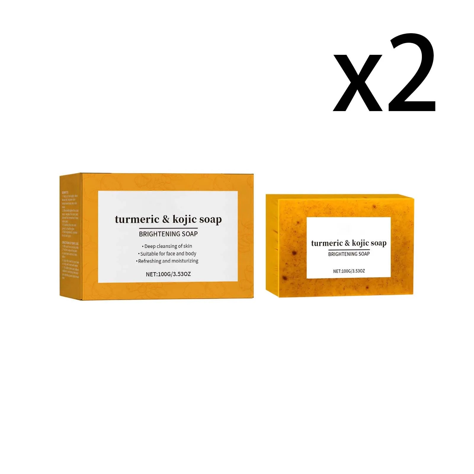 Lemon Ginger Brightening Soap – Exfoliate & Deep Clean 100g Brightening Face Soap Oasis Select 2X100g